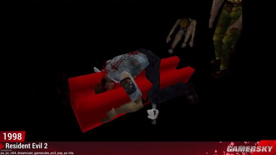 生化危机死亡姿势进化史主角死状越来越高清