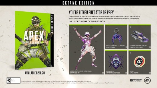 《apex》上架动力小子皮肤包 140元含新传说皮肤