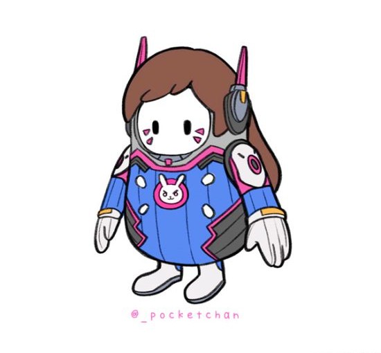 粉丝绘制《糖豆人》"守望先锋"皮肤 可爱高萌-【鲜