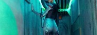 澳品牌《2077》主题女装 银手打底裤、武士紧身上衣