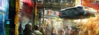 《赛博2077》预制作阶段概念图 机械战甲未来感十足